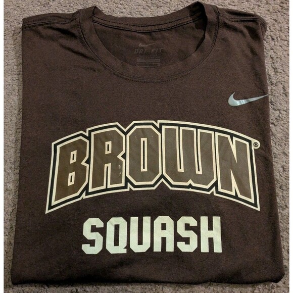 Nike Dri-Fit Brown University Bears Squash Ivy League T-Shirt Men's Large - Picture 1 of 6